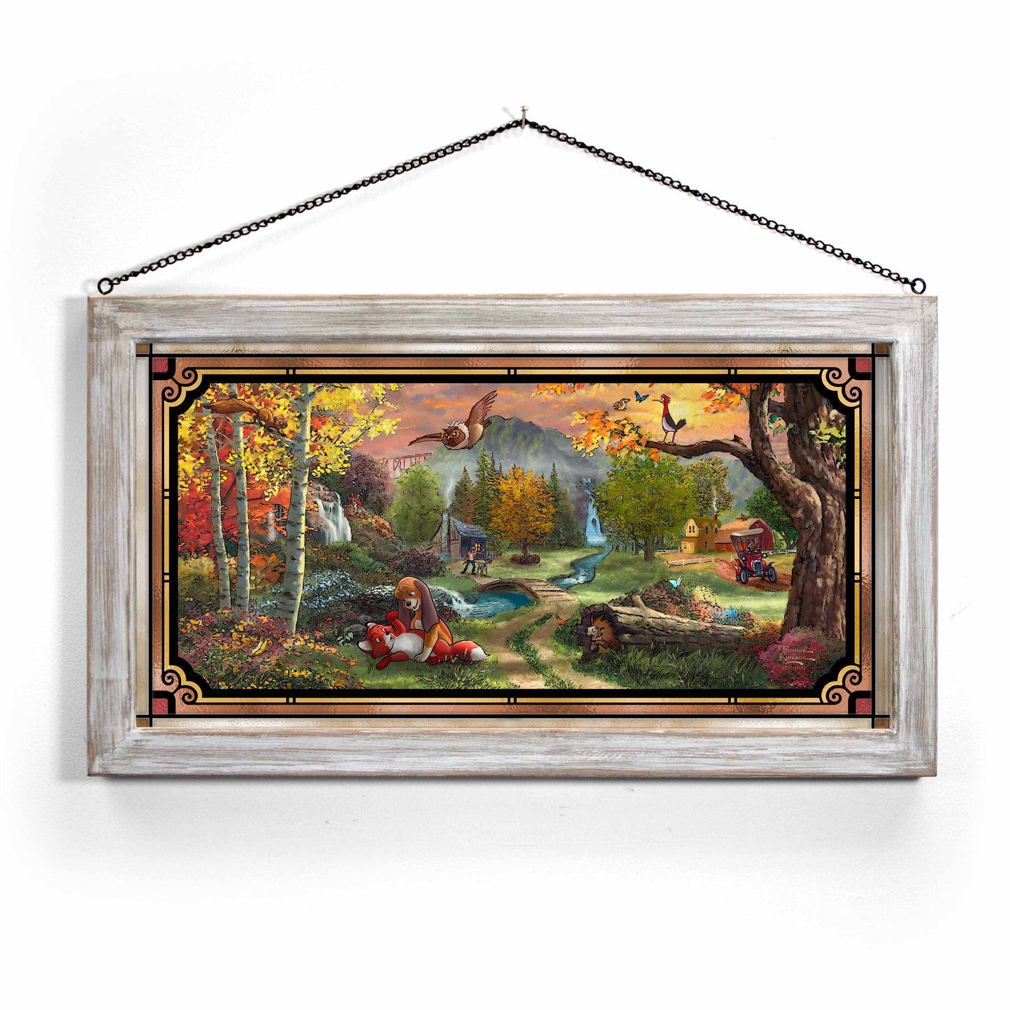 Disney The Fox and the Hound - Stained Glass Art