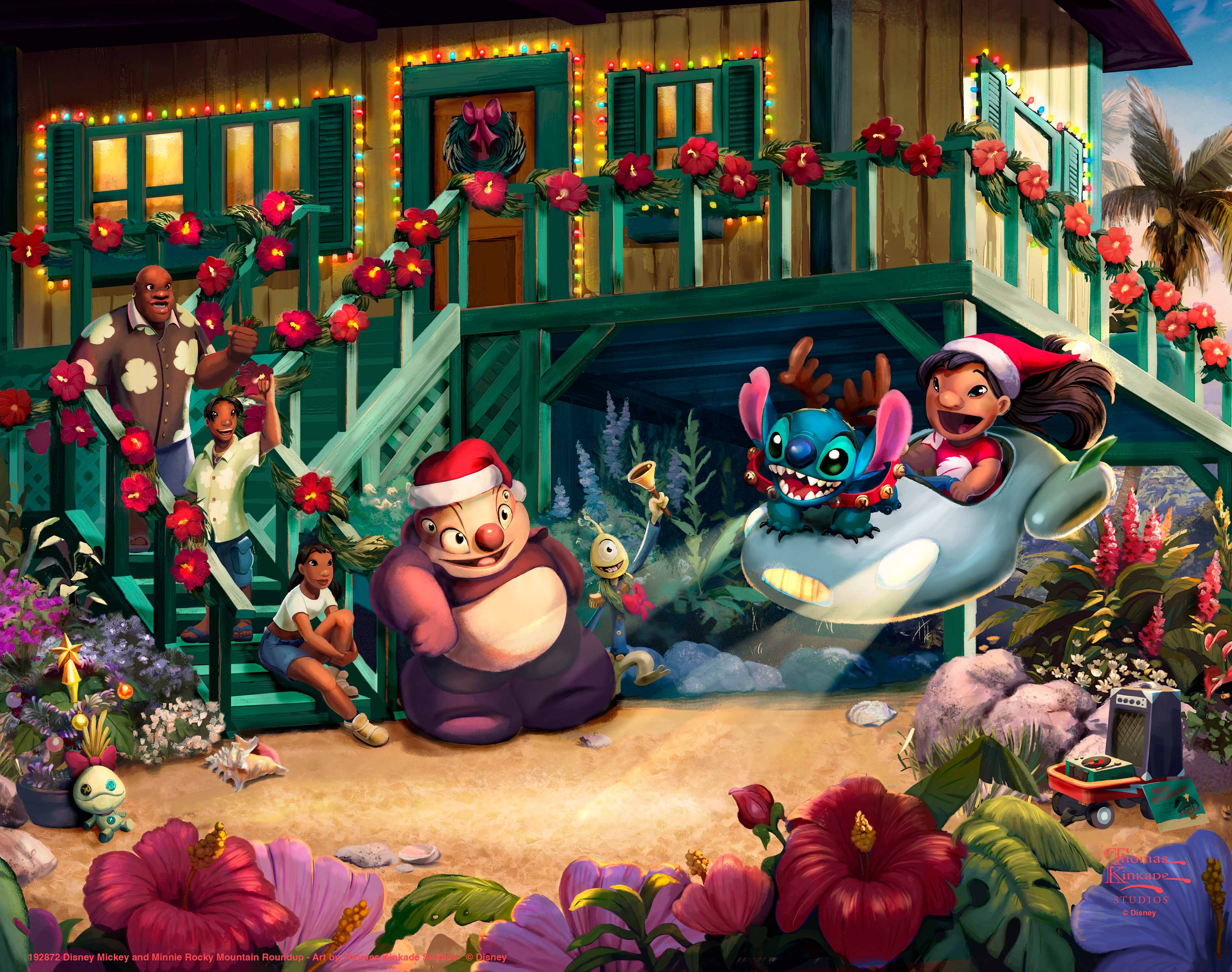 Shop Disney Lilo and Stitch Aloha Christmas - Art Prints Wall Art