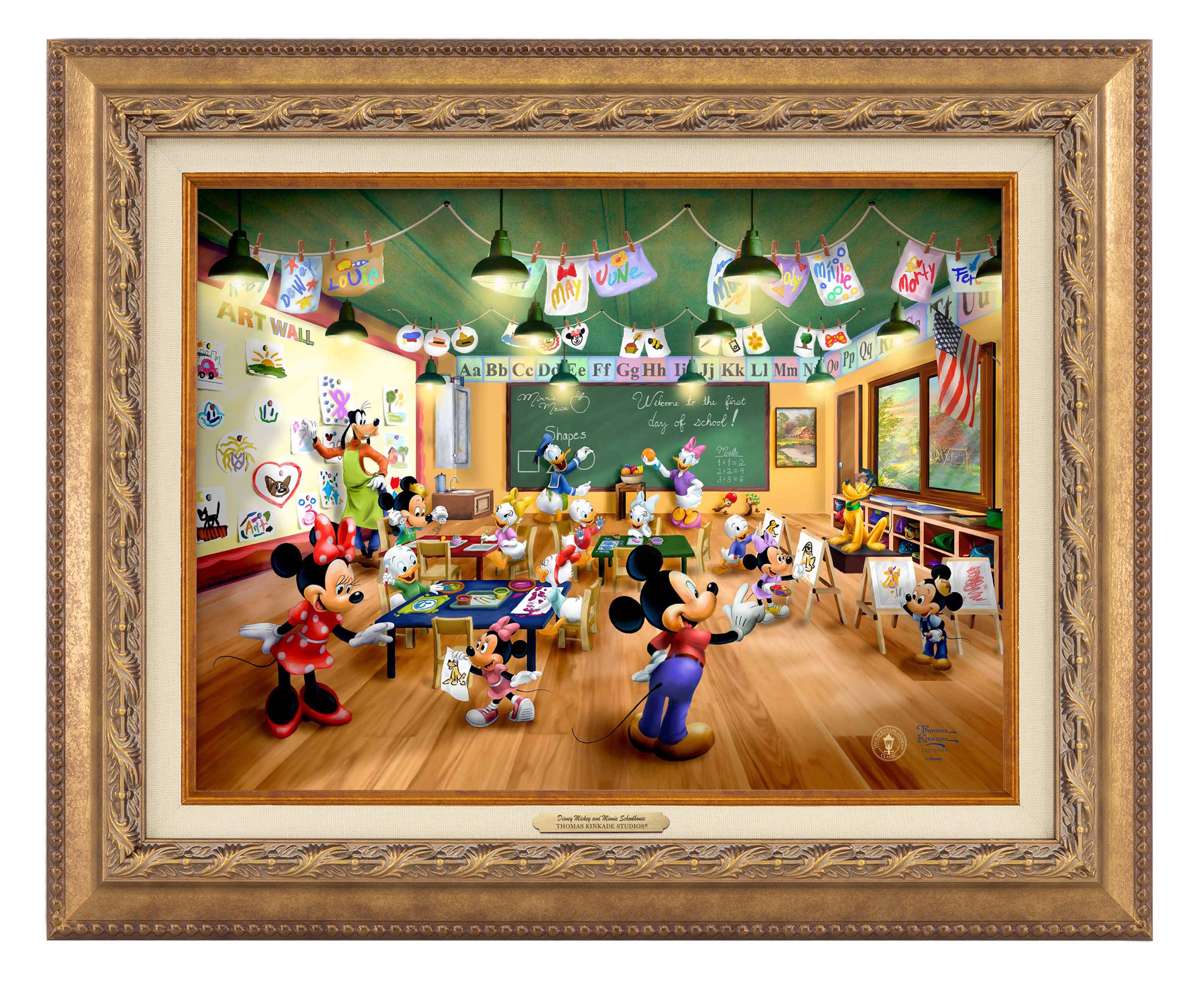 Shop Disney Mickey and Minnie Schoolhouse - Canvas Classics Wall