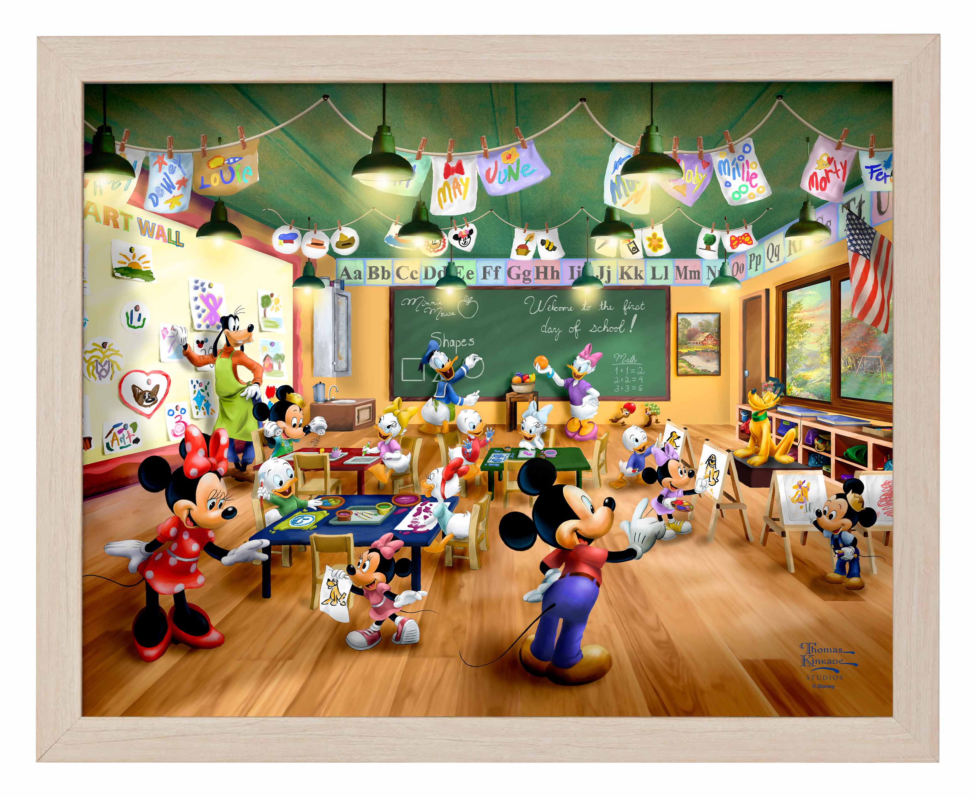 Disney Mickey and Minnie Schoolhouse - Art Prints Art Prints From