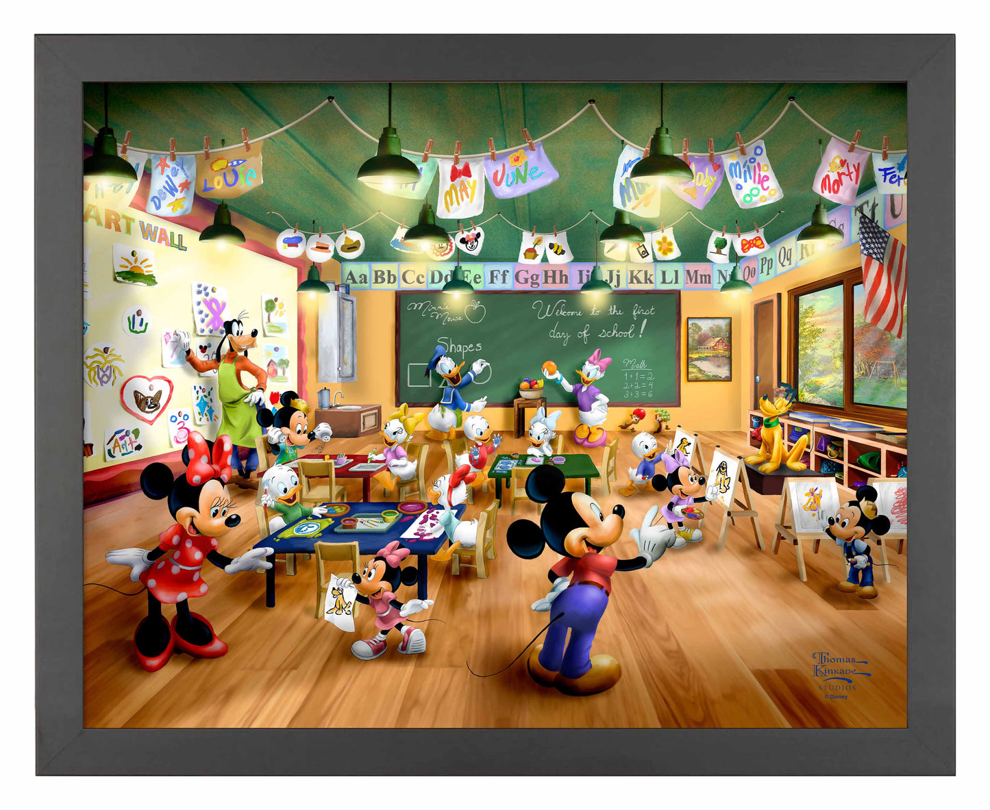 Disney Mickey and Minnie Schoolhouse - Art Prints