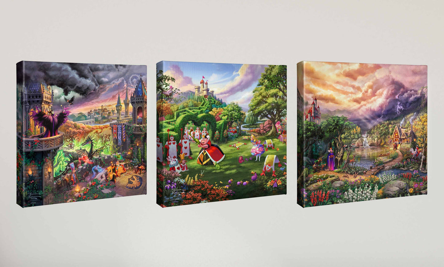 Disney Villains - 14" x 14" Gallery Wrapped Canvas (Set of 3)