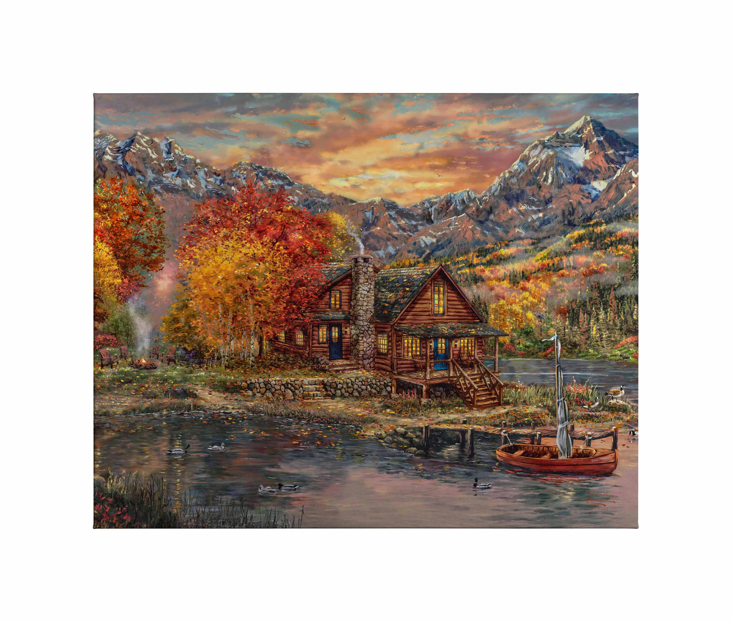 A Perfect Fall Day - 24" x 30" Gallery Wrapped Canvas