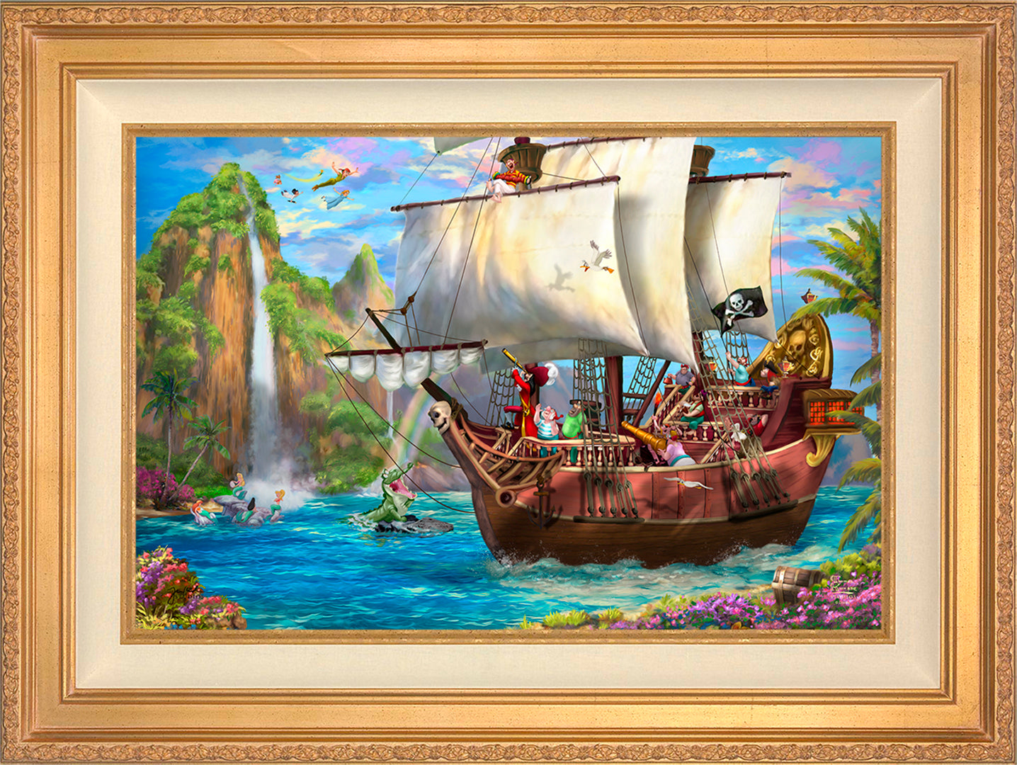 Disney Captain Hook's Never Land Voyage - Limited Edition Canvas