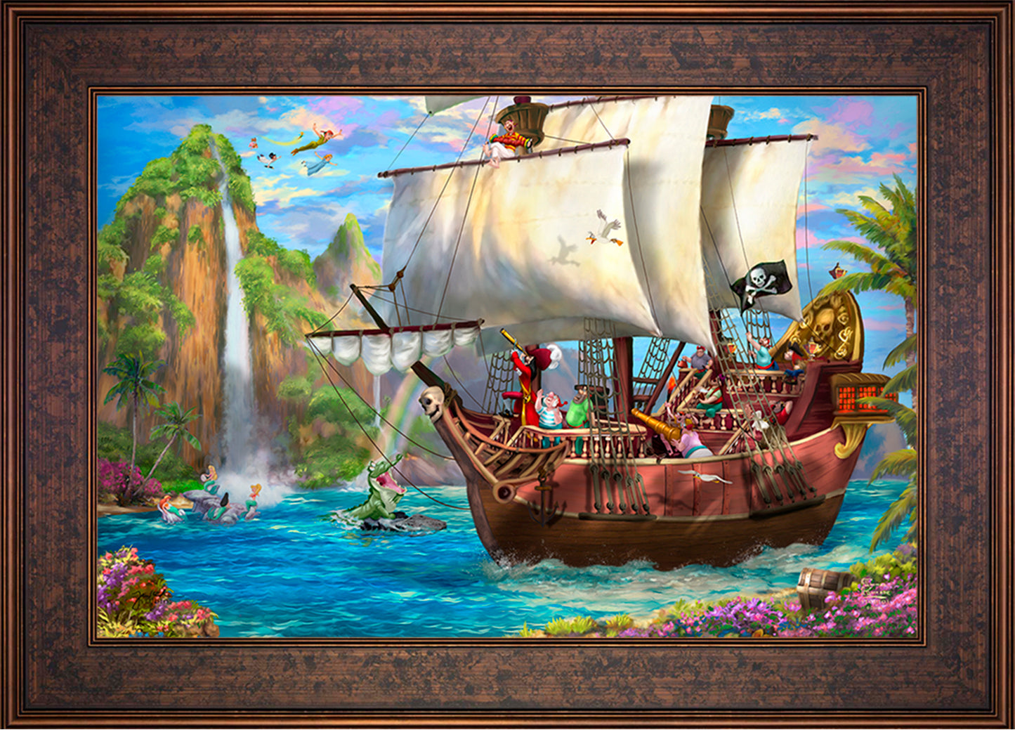 Disney Captain Hook's Never Land Voyage - Limited Edition Canvas