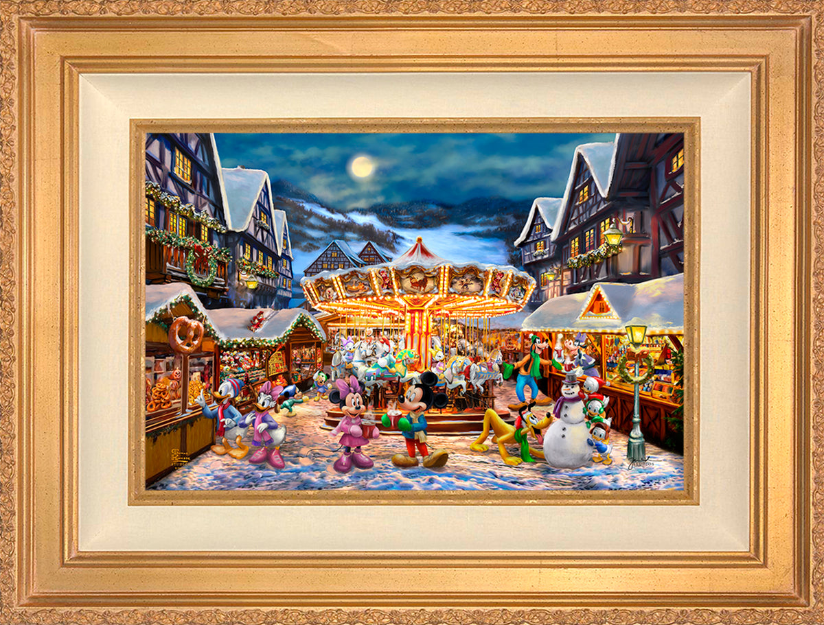 Disney Mickey and Minnie Christmas Market - Limited Edition Canvas