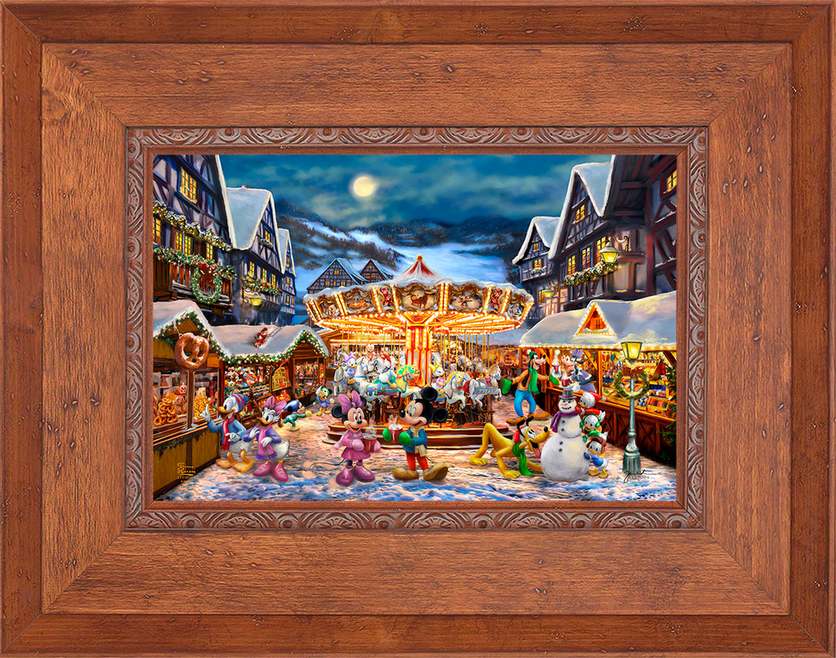 Disney Mickey and Minnie Christmas Market - Limited Edition Canvas