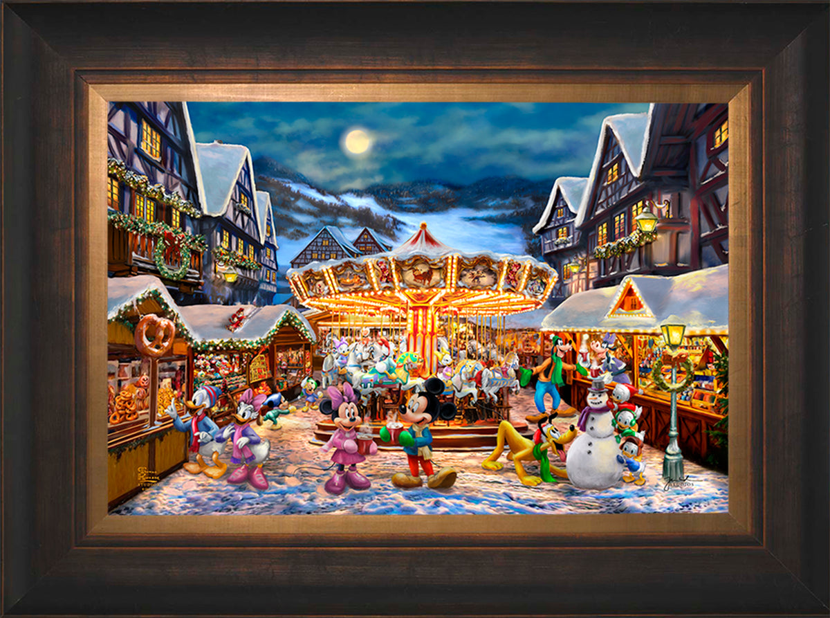 Disney Mickey and Minnie Christmas Market - Limited Edition Canvas