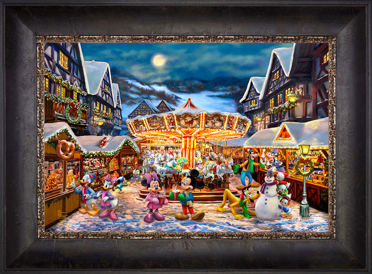 Disney Mickey and Minnie Christmas Market - Limited Edition Canvas