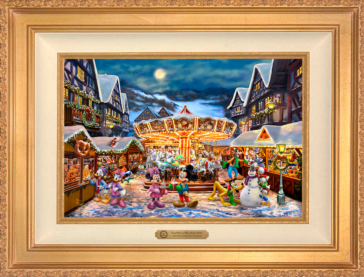 Disney Mickey and Minnie Christmas Market - Limited Edition Canvas