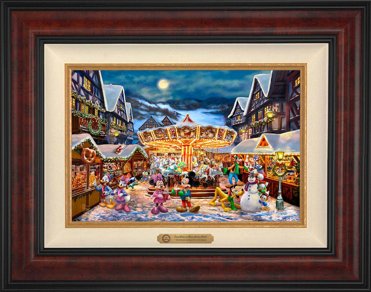 Disney Mickey and Minnie Christmas Market - Limited Edition Canvas