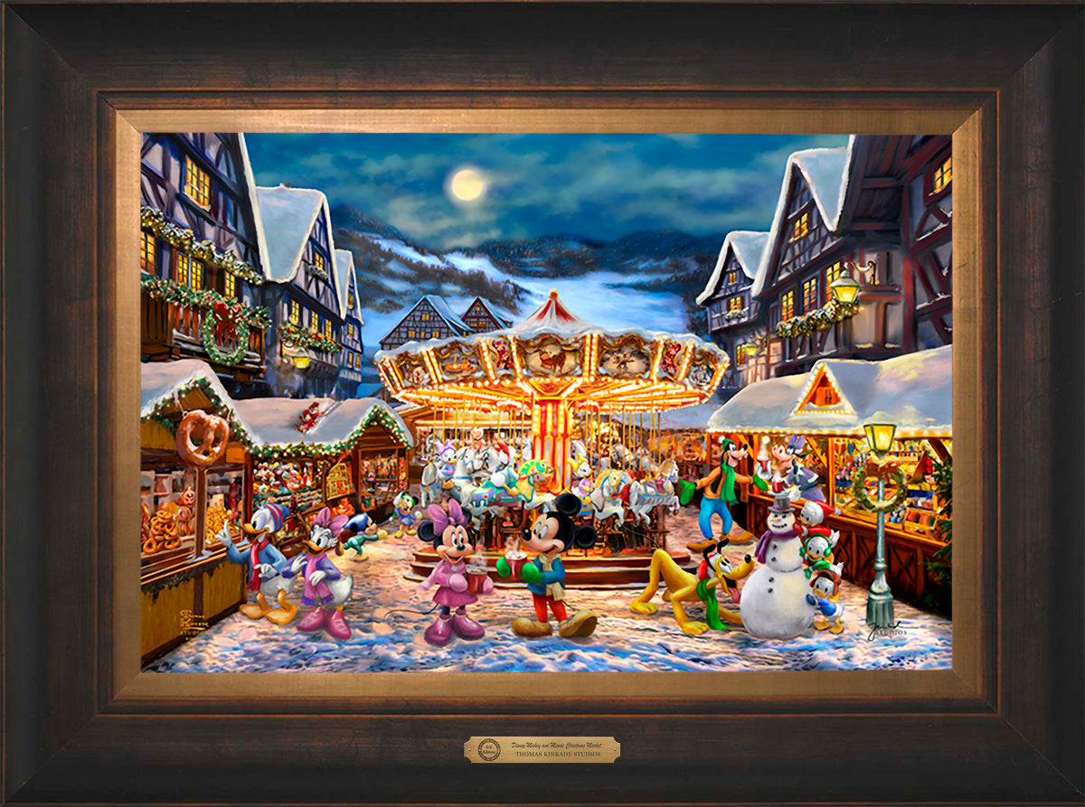 Disney Mickey and Minnie Christmas Market - Limited Edition Canvas