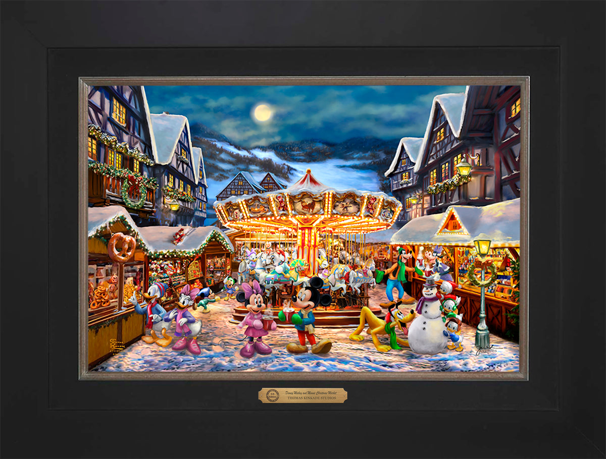 Disney Mickey and Minnie Christmas Market - Limited Edition Canvas