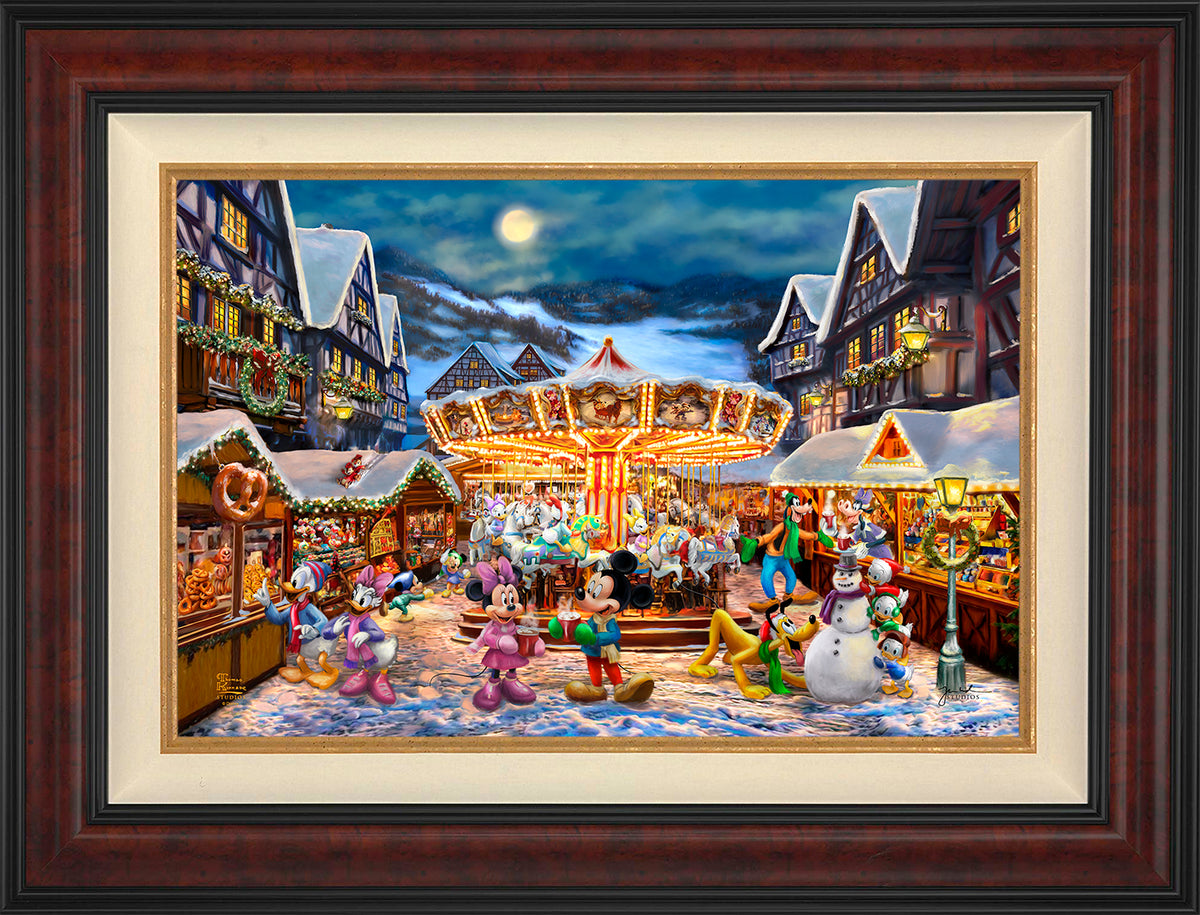 Disney Mickey and Minnie Christmas Market - Limited Edition Canvas