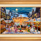 Disney Mickey and Minnie Christmas Market - Limited Edition Canvas
