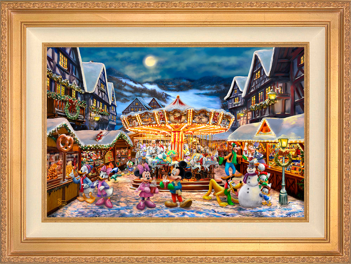 Disney Mickey and Minnie Christmas Market - Limited Edition Canvas
