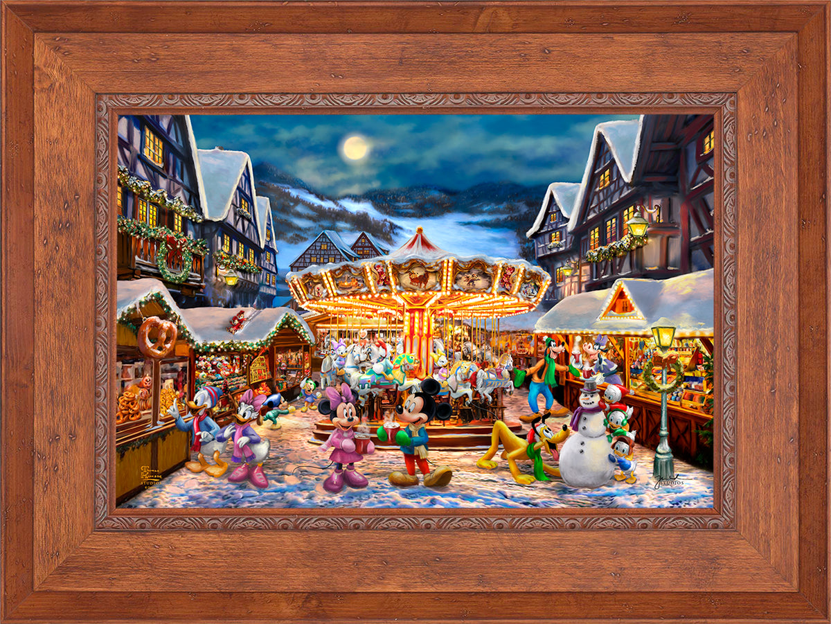 Disney Mickey and Minnie Christmas Market - Limited Edition Canvas