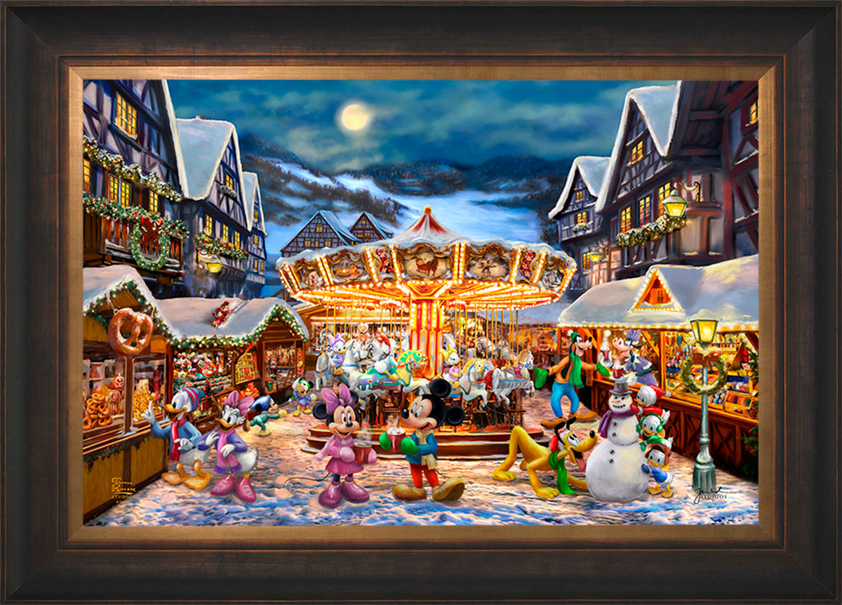 Disney Mickey and Minnie Christmas Market - Limited Edition Canvas