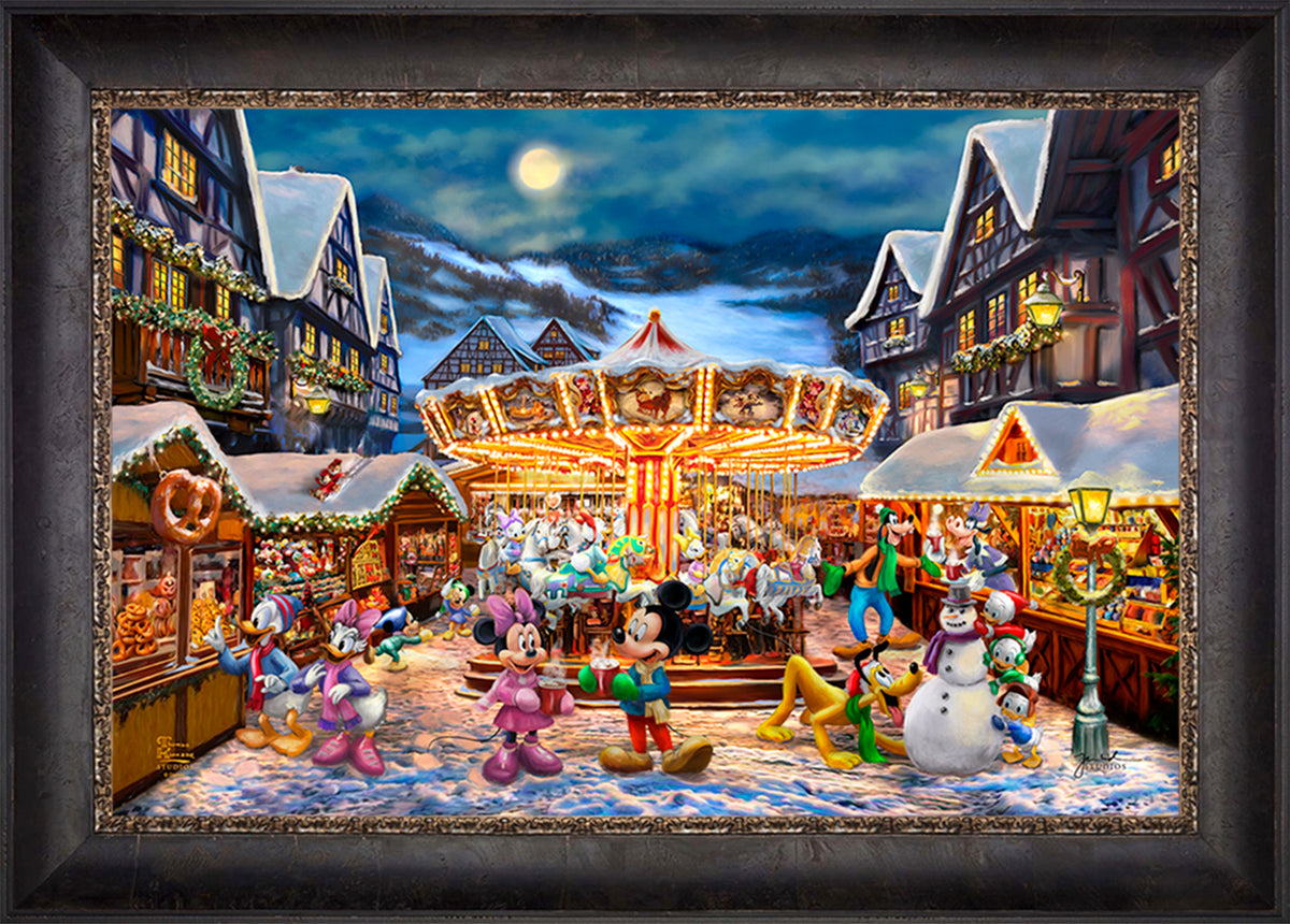 Disney Mickey and Minnie Christmas Market - Limited Edition Canvas