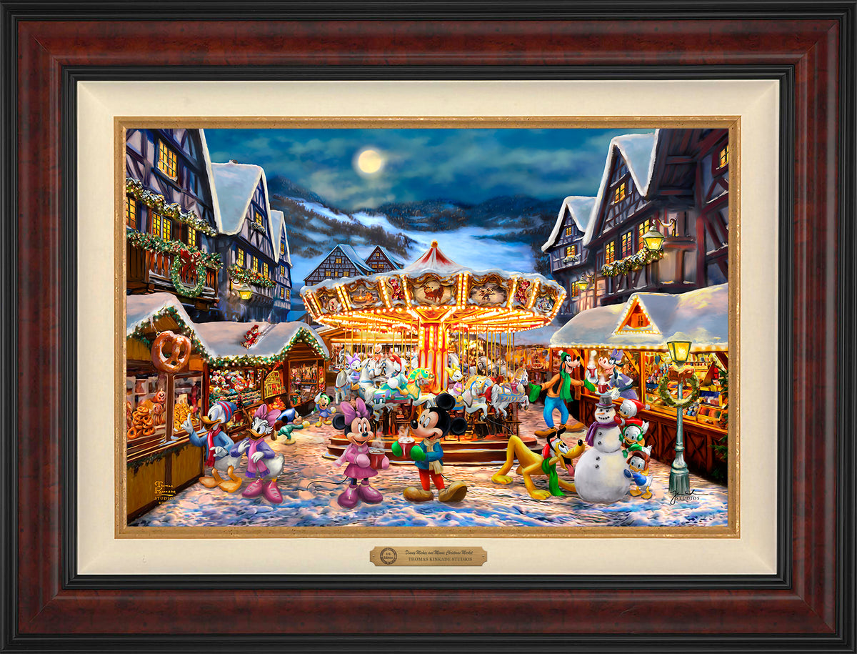 Disney Mickey and Minnie Christmas Market - Limited Edition Canvas