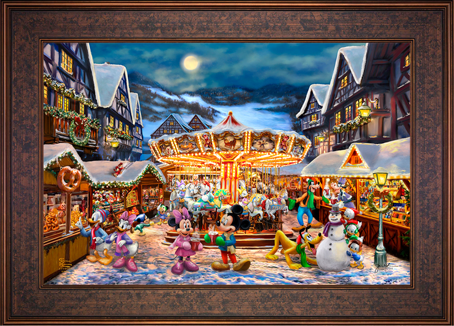 Shop Disney Mickey and Minnie Christmas Market - Jewel Edition Art