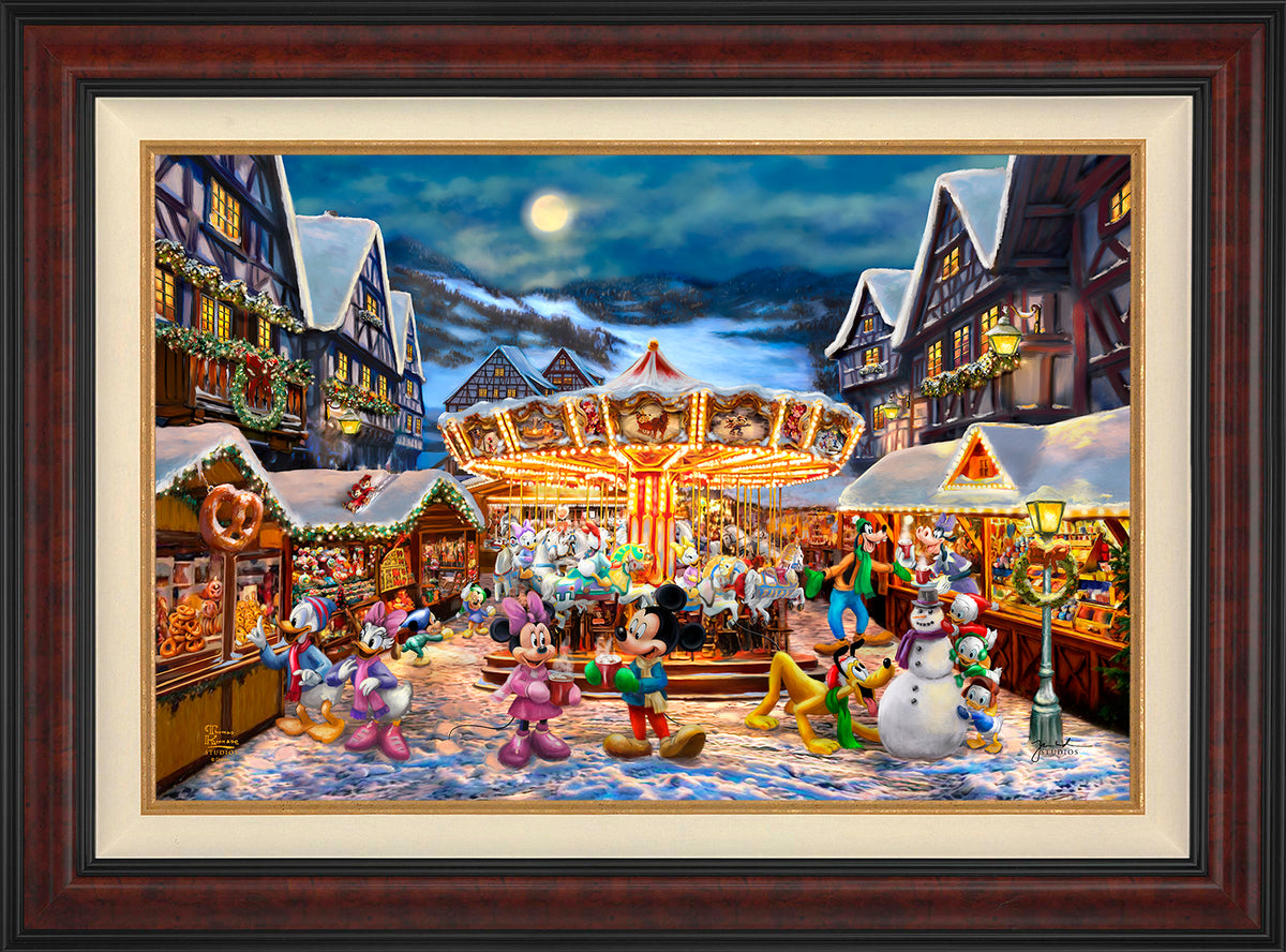 Disney Mickey and Minnie Christmas Market - Limited Edition Canvas