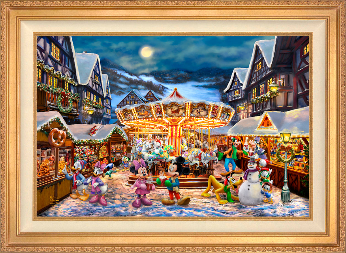 Disney Mickey and Minnie Christmas Market - Limited Edition Canvas