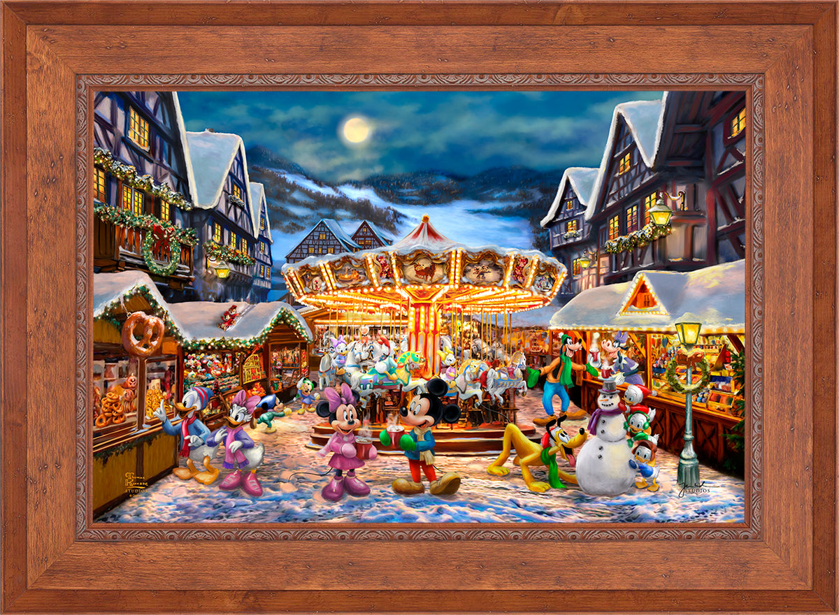 Disney Mickey and Minnie Christmas Market - Limited Edition Canvas