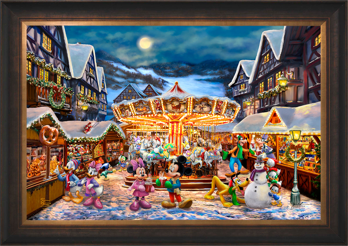 Disney Mickey and Minnie Christmas Market - Limited Edition Canvas