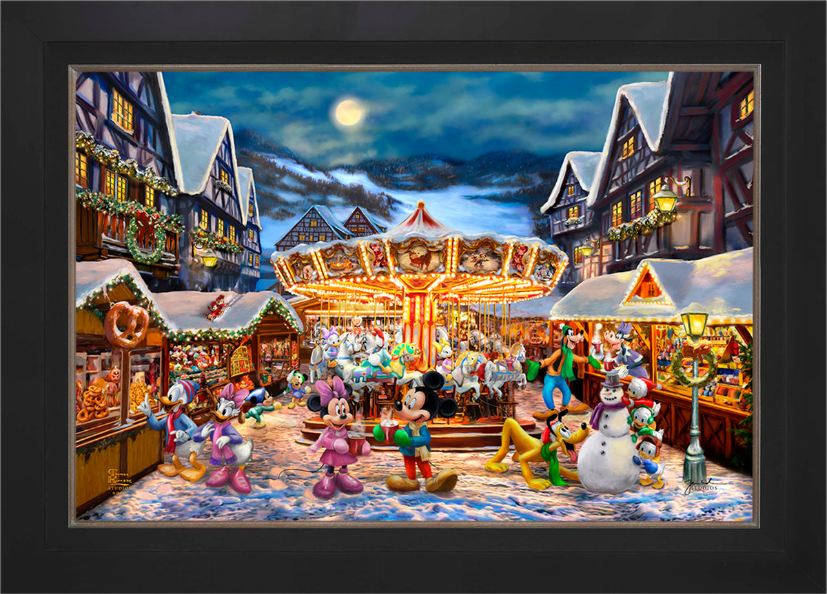Disney Mickey and Minnie Christmas Market - Limited Edition Canvas
