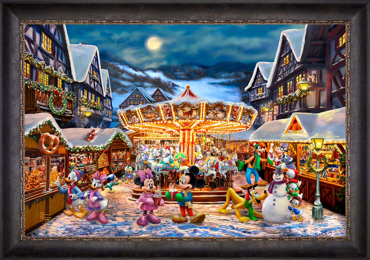 Disney Mickey and Minnie Christmas Market - Limited Edition Canvas