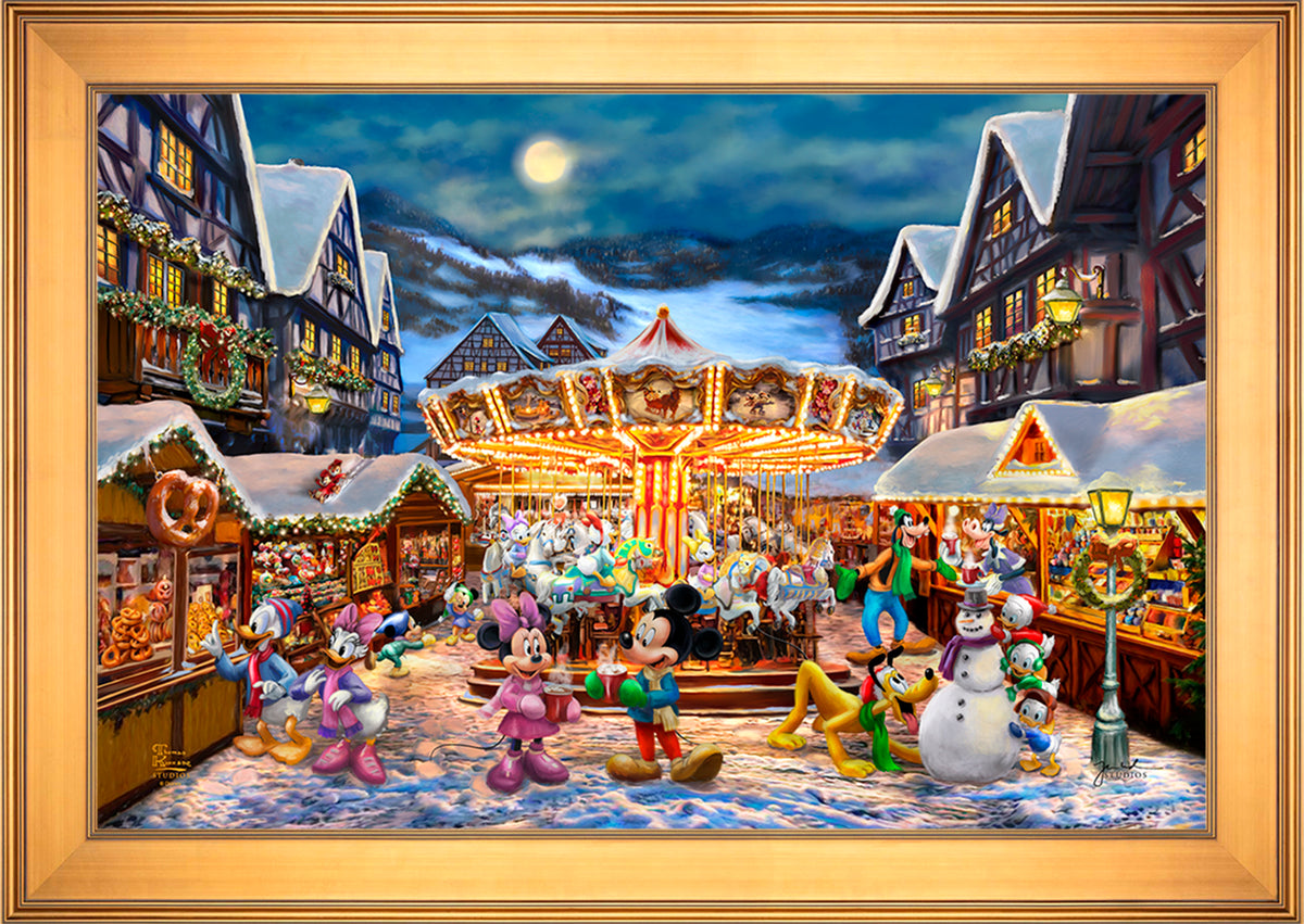 Disney Mickey and Minnie Christmas Market - Limited Edition Canvas