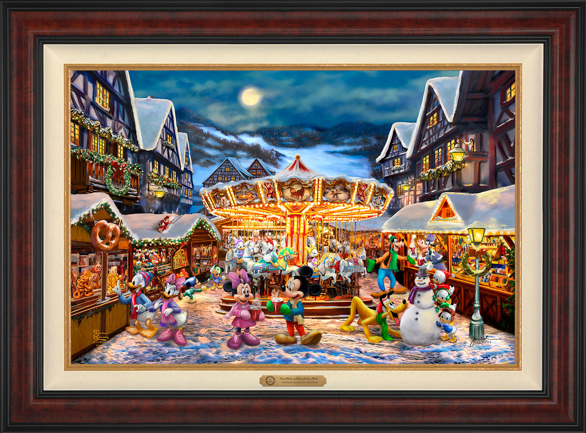 Disney Mickey and Minnie Christmas Market - Limited Edition Canvas