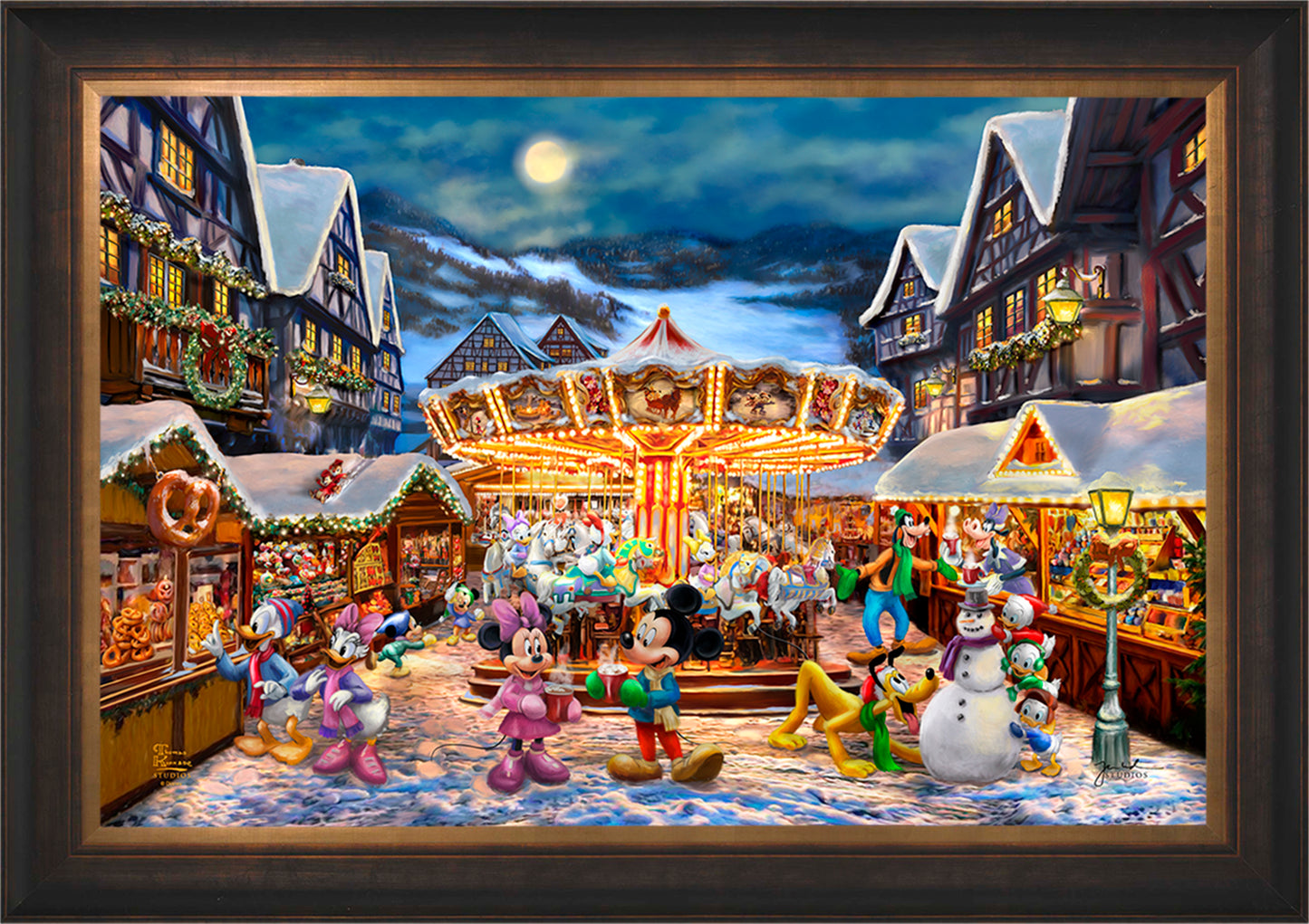 Disney Mickey and Minnie Christmas Market - Jewel Edition Art
