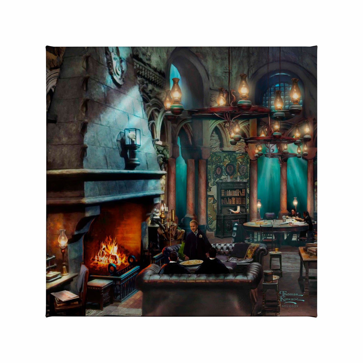 Harry Potter™ Slytherin Room - 14" x 14" Gallery Wrapped Canvas