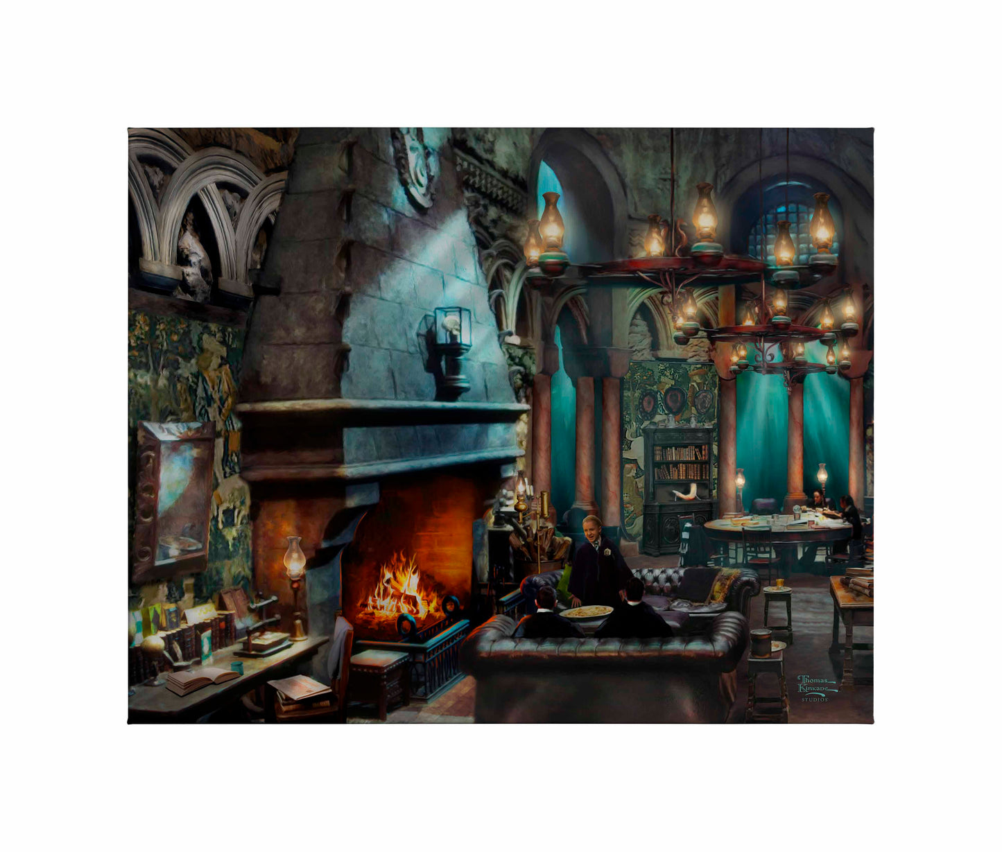 Harry Potter™ Slytherin Room - 24" x 30" Gallery Wrapped Canvas