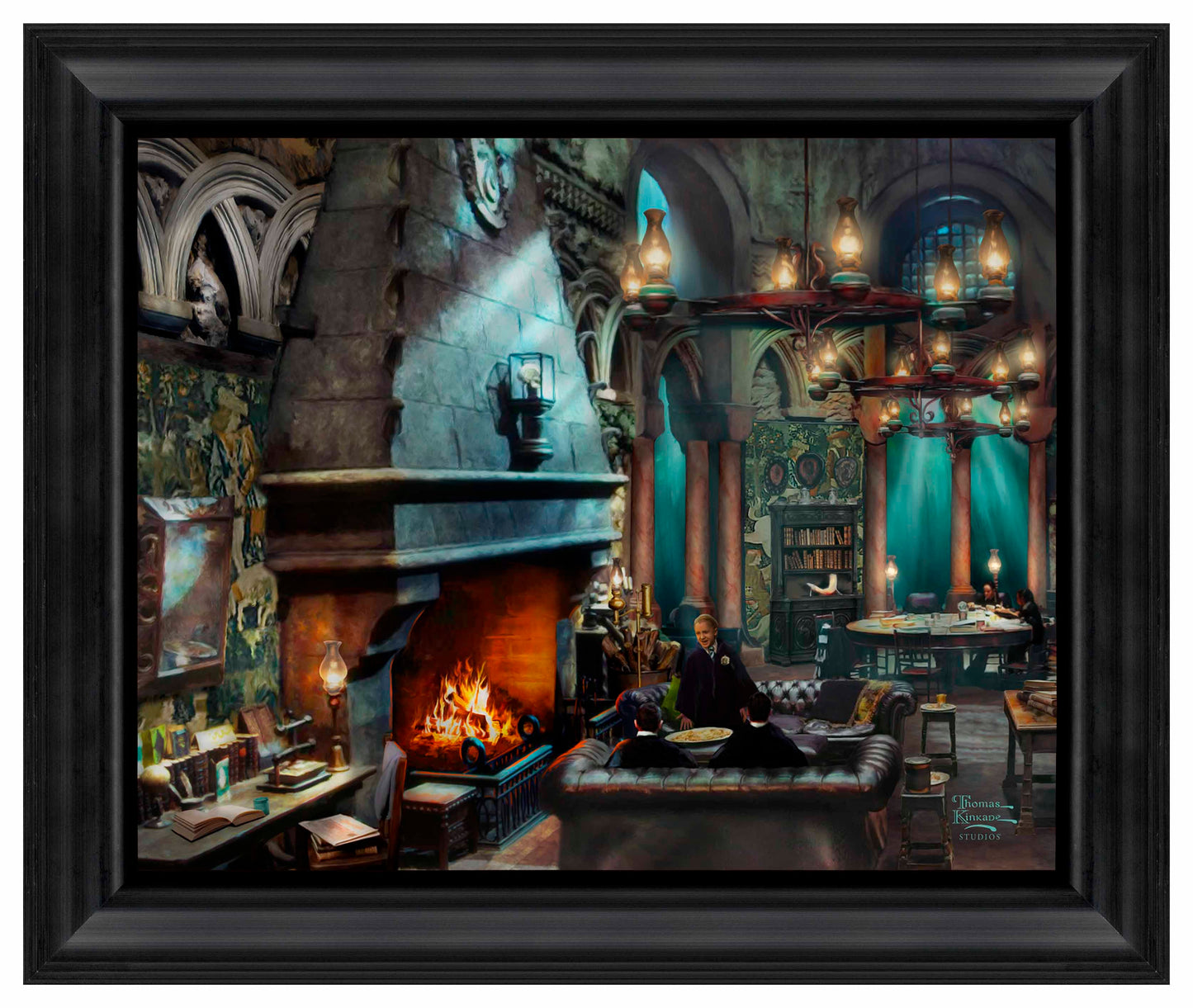 Harry Potter Slytherin Room - 16" x 20" Brushstroke Vignette