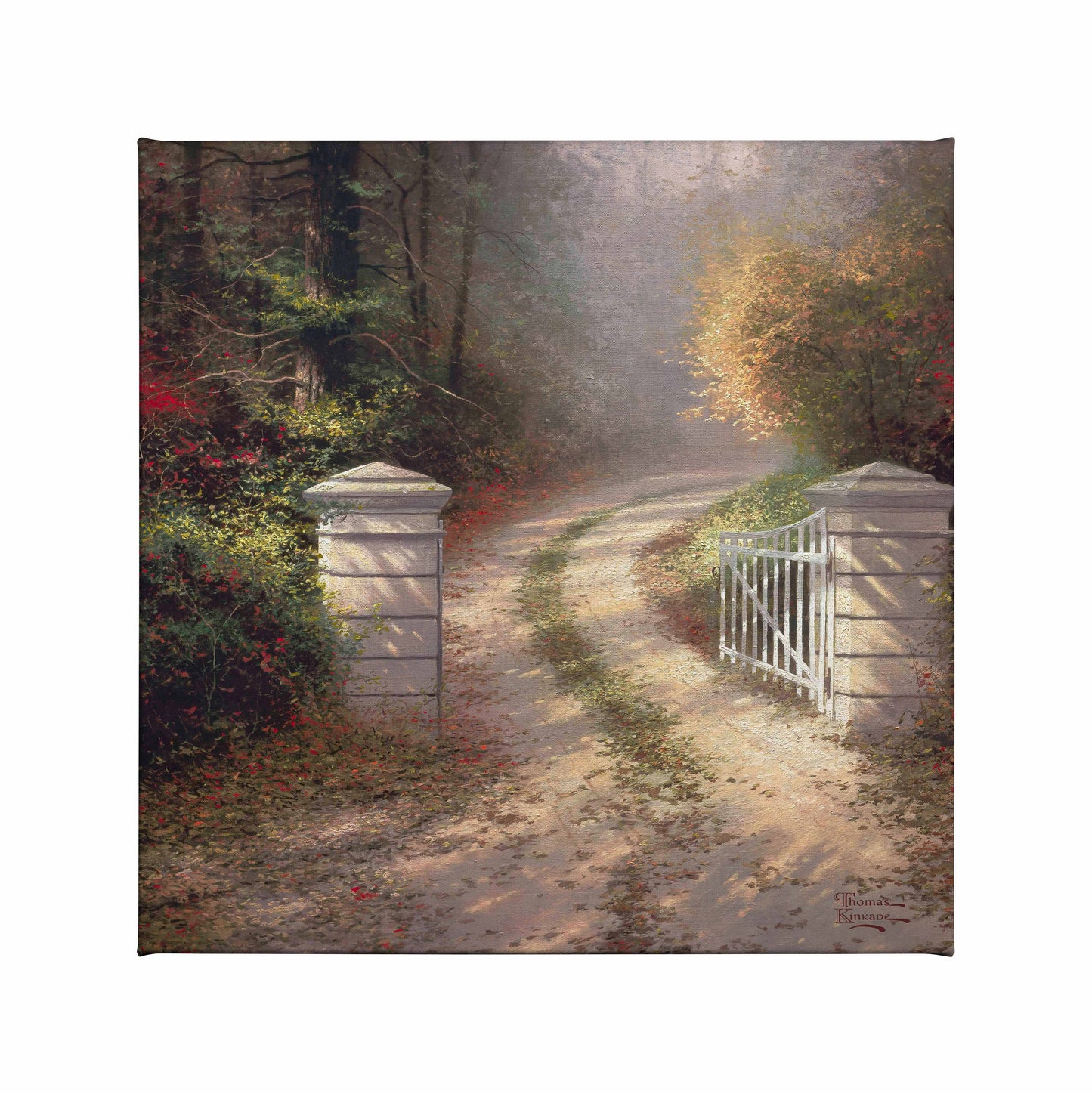The Autumn Gate - 14" x 14" Gallery Wrapped Canvas