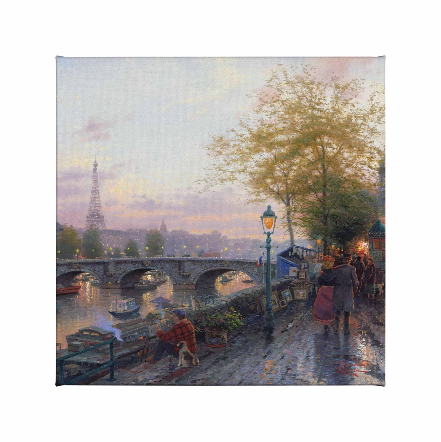 Paris, Eiffel Tower - 14" x 14" Gallery Wrapped Canvas