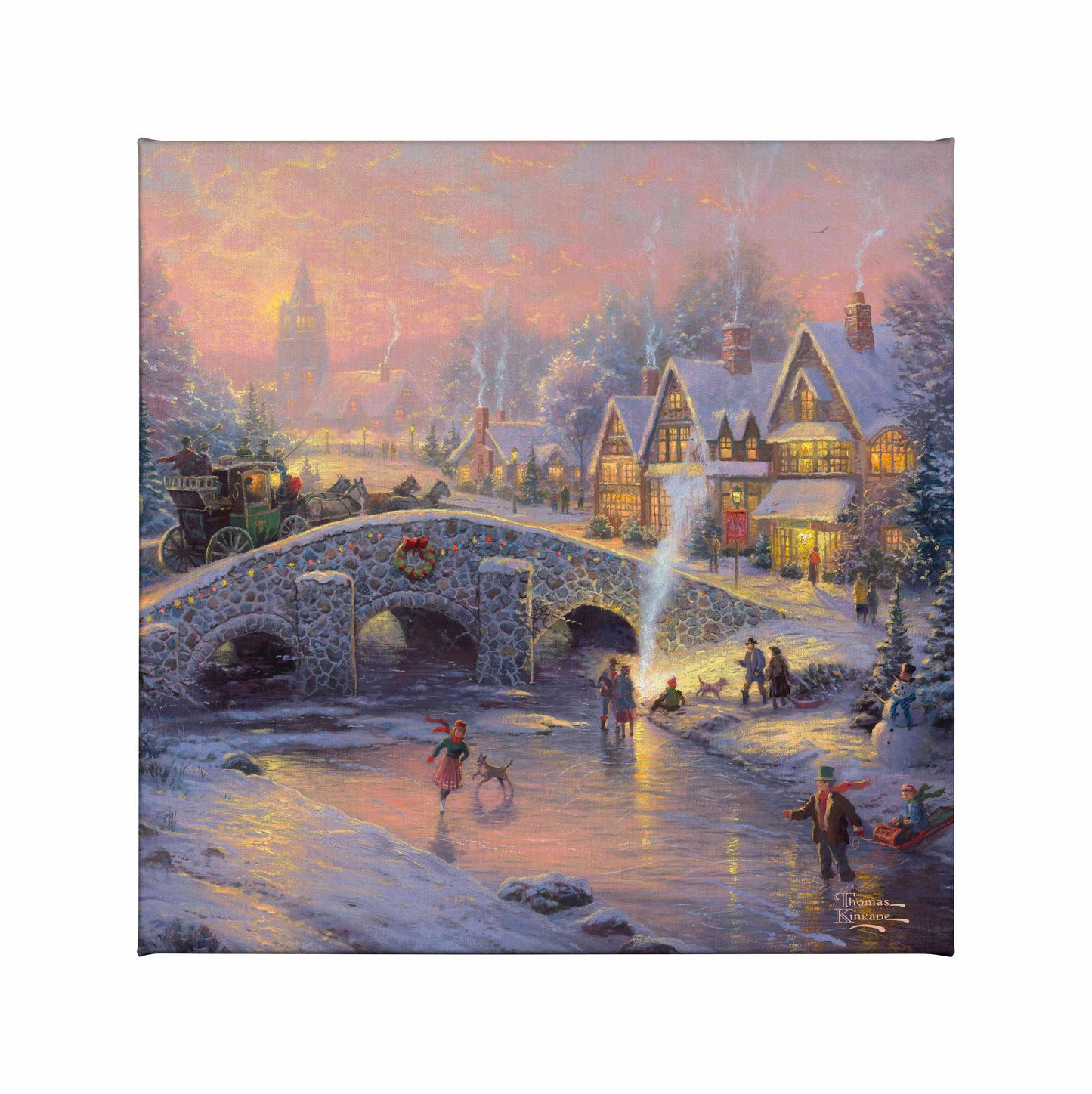 Spirit of Christmas - 14" x 14" Gallery Wrapped Canvas