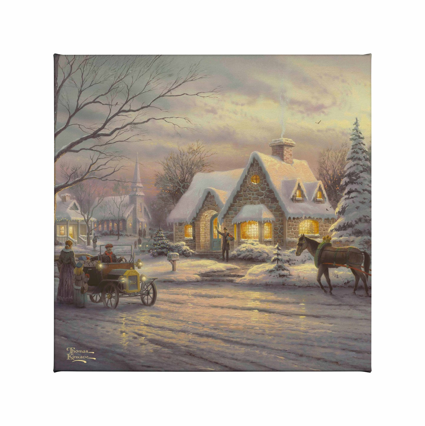 Memories of Christmas - 14" x 14" Gallery Wrapped Canvas