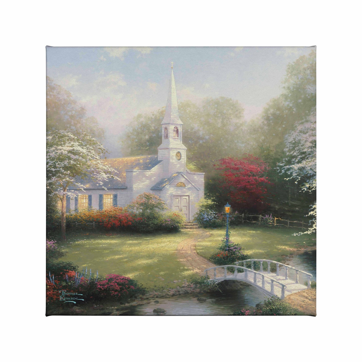 Hometown Chapel - 14" x 14" Gallery Wrapped Canvas