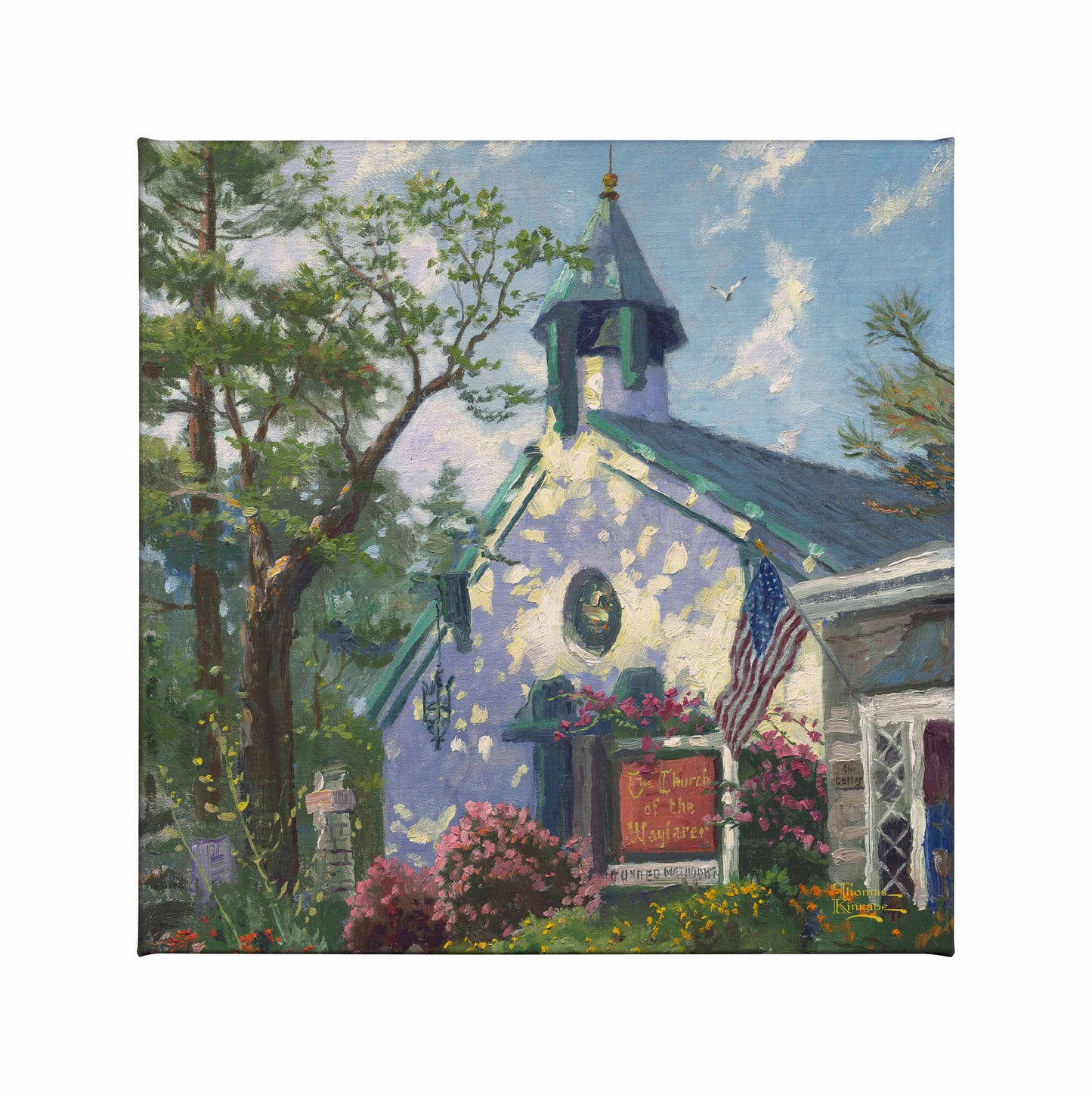 Church of the Wayfarer - 14" x 14" Gallery Wrapped Canvas