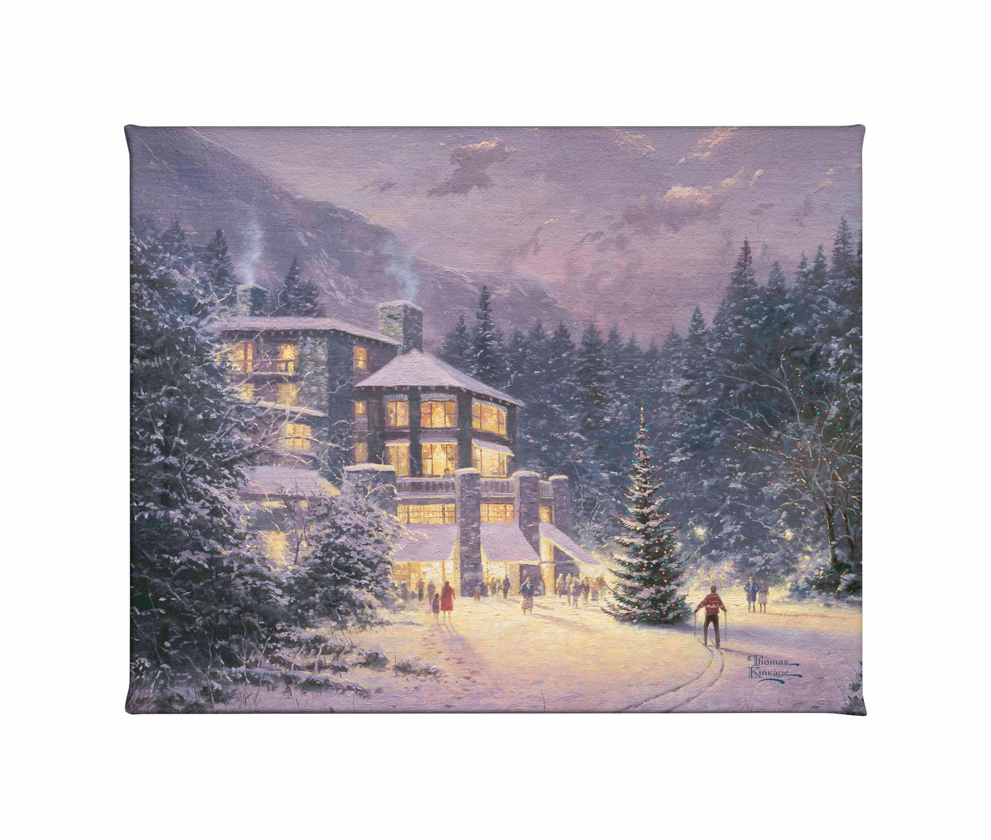 Christmas at The Ahwanee - 8" x 10" Gallery Wrapped Canvas