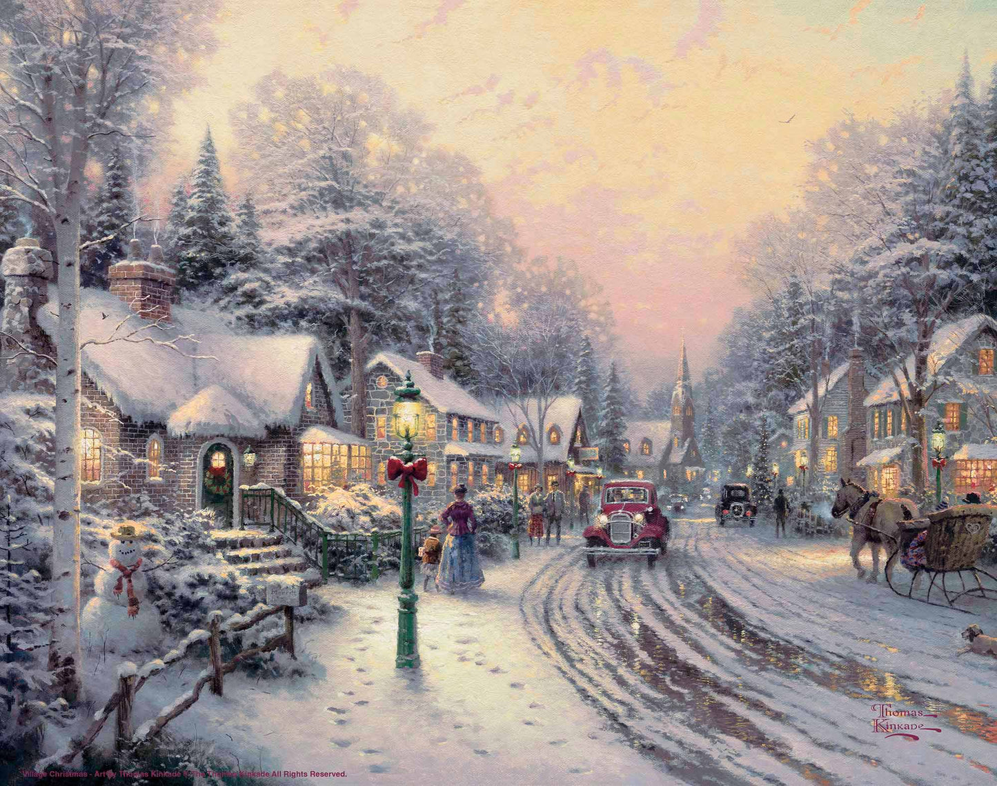 Village Christmas - Art Prints