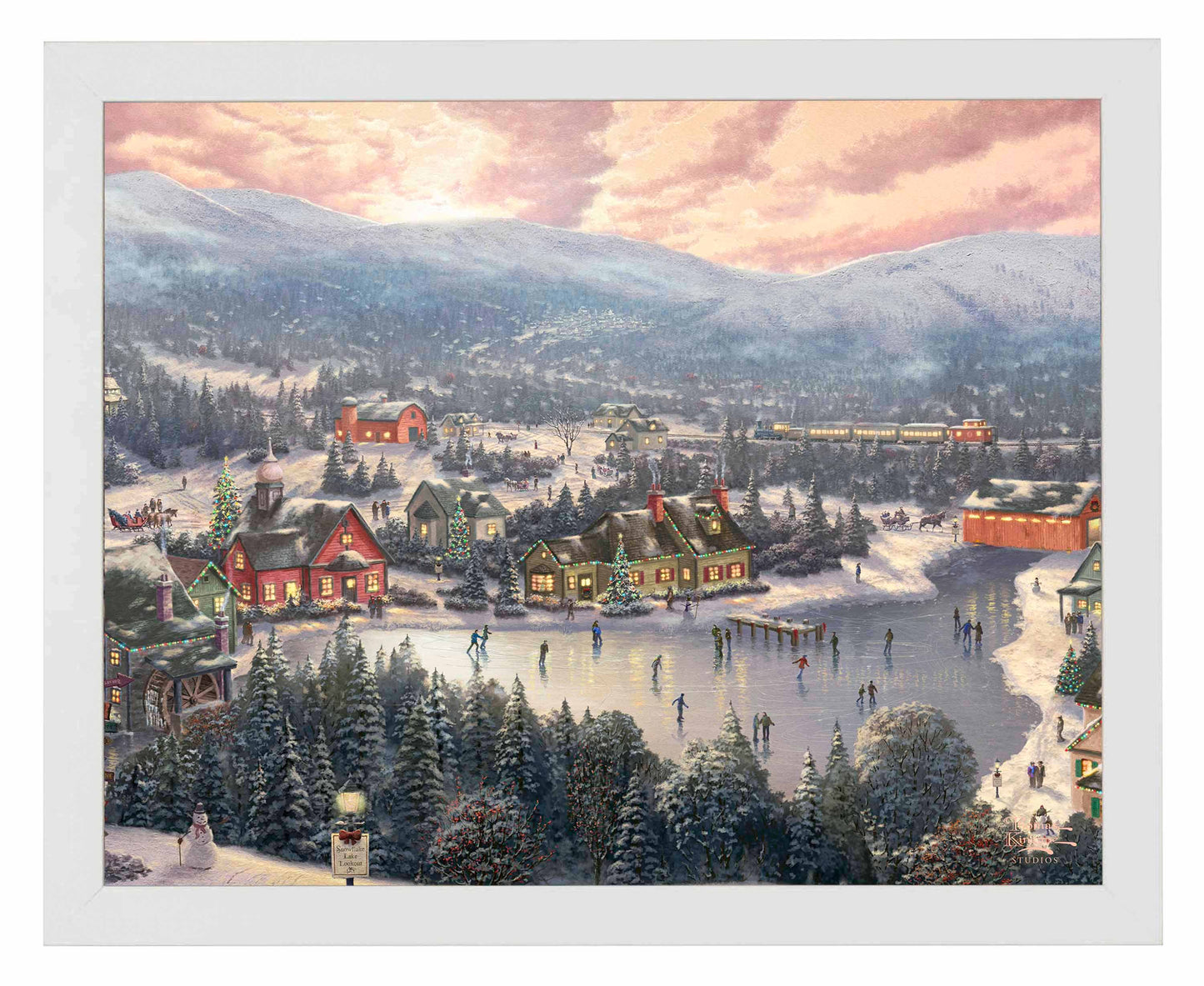 Sunset on Snowflake Lake - Art Prints