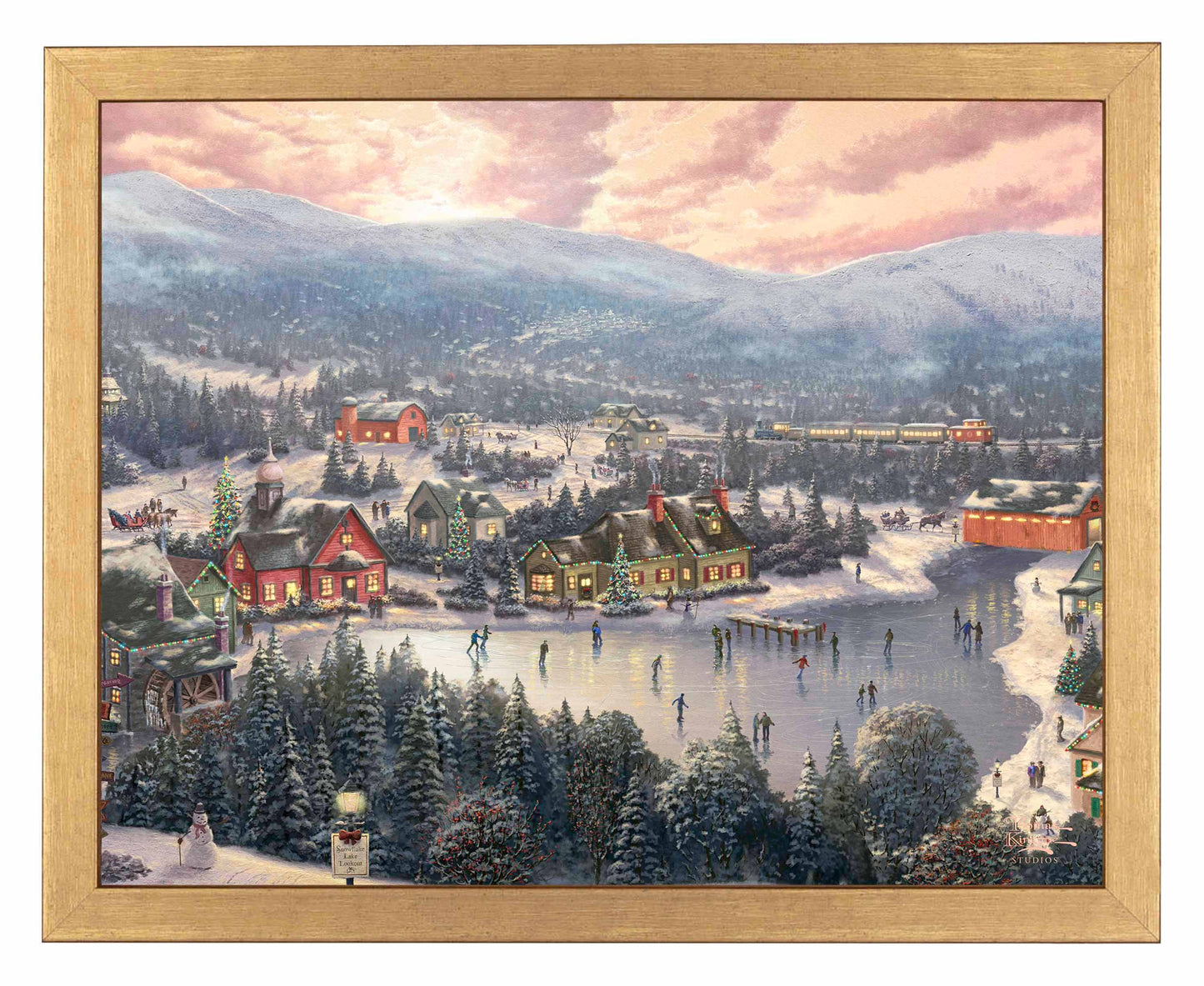 Sunset on Snowflake Lake - Art Prints