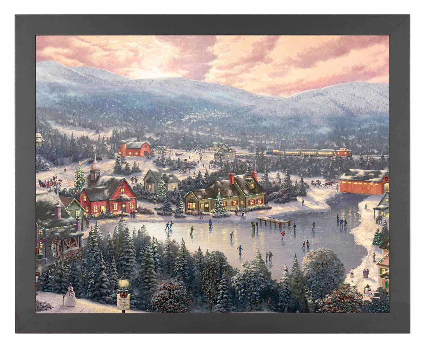 Sunset on Snowflake Lake - Art Prints