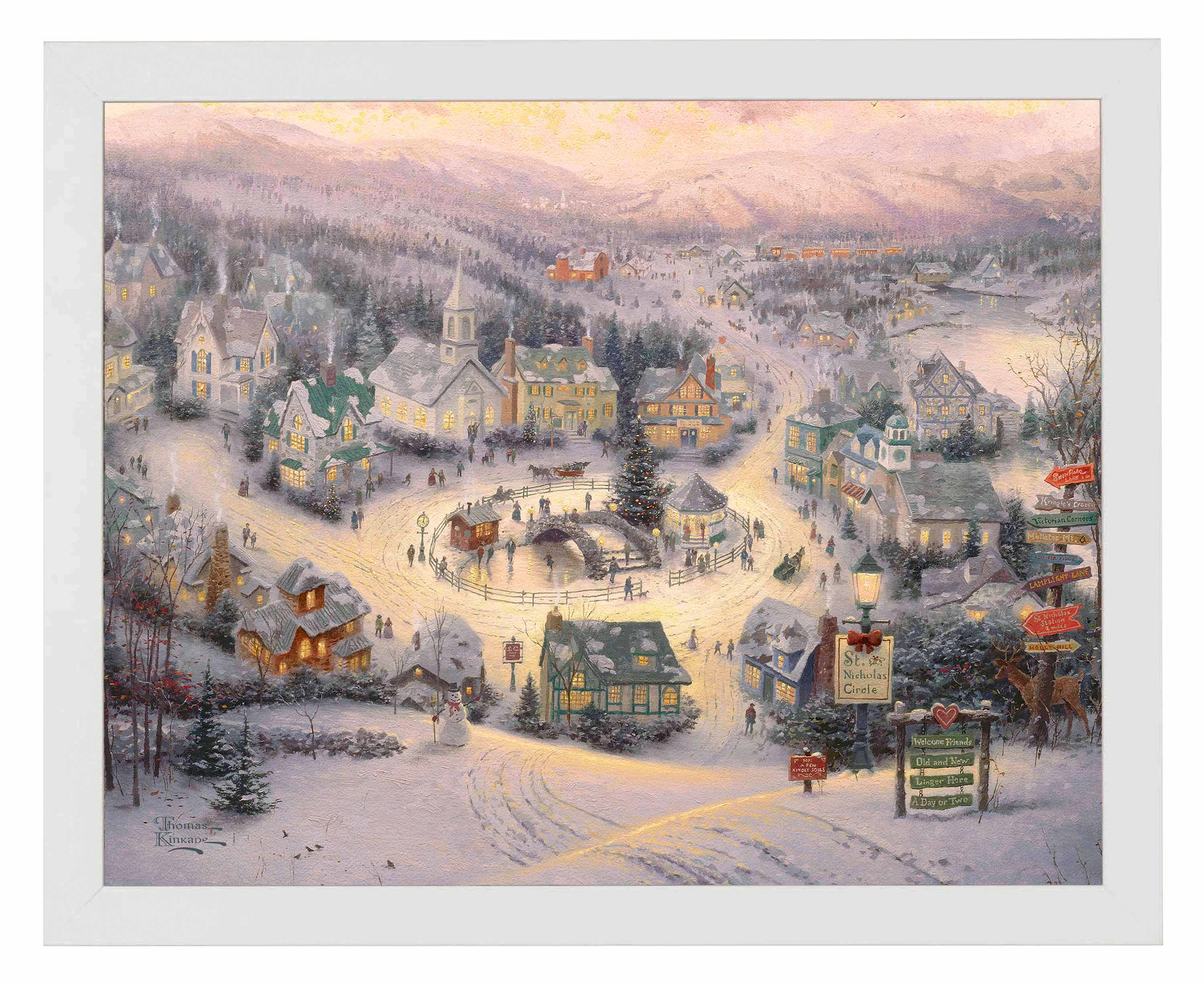 Shop St. Nicholas Circle - Art Prints Wall Art From Thomas Kinkade