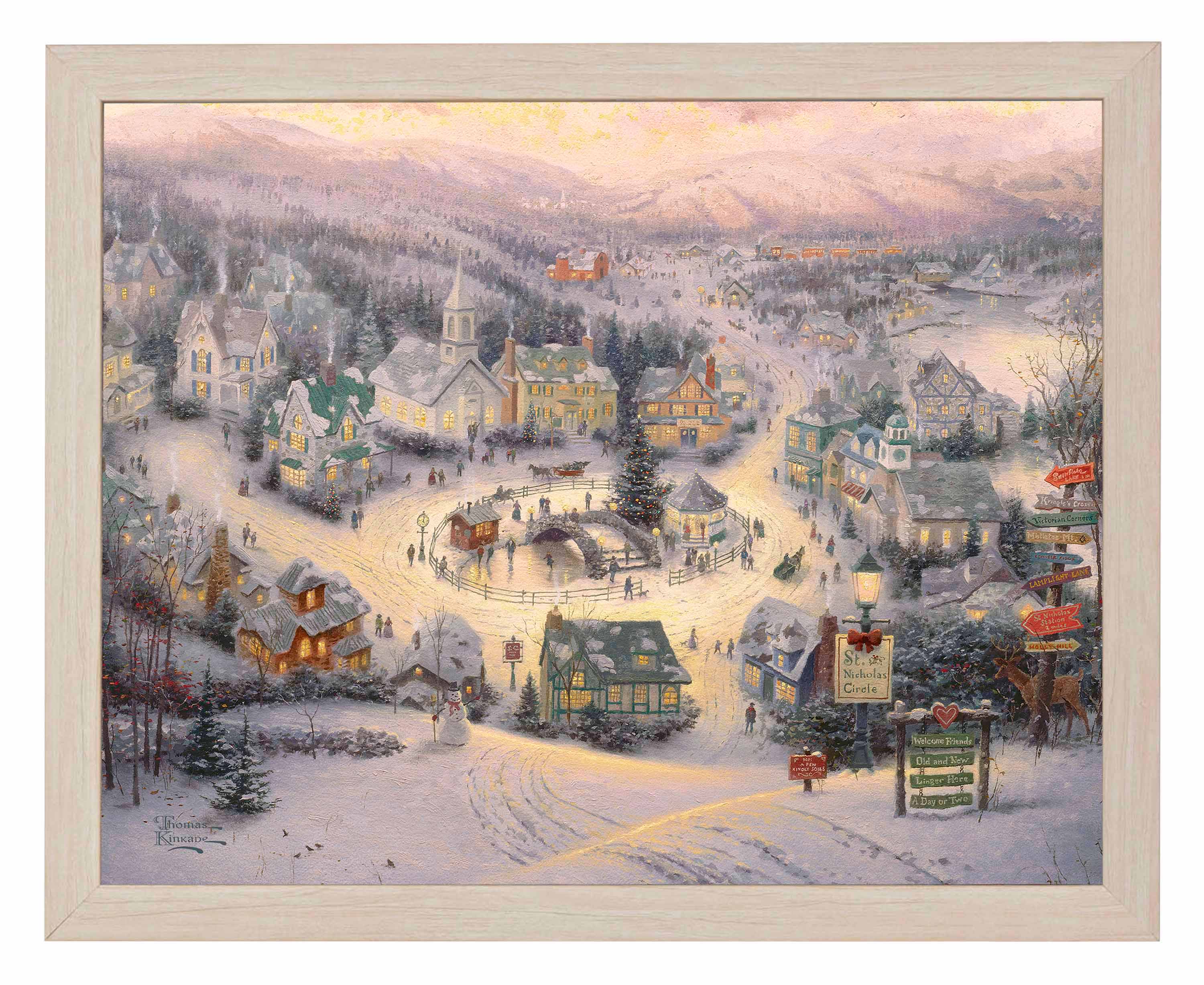 Shop St. Nicholas Circle - Art Prints Wall Art From Thomas Kinkade